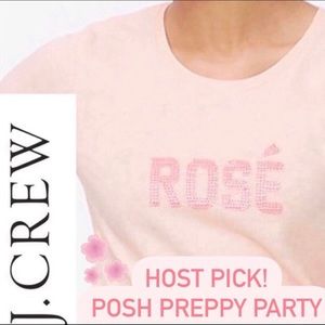 J. CREW COLLECTOR TEE PINK ROSÉ XL✨💖